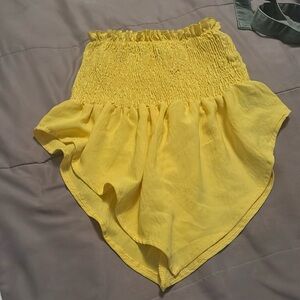 Yellow tube top